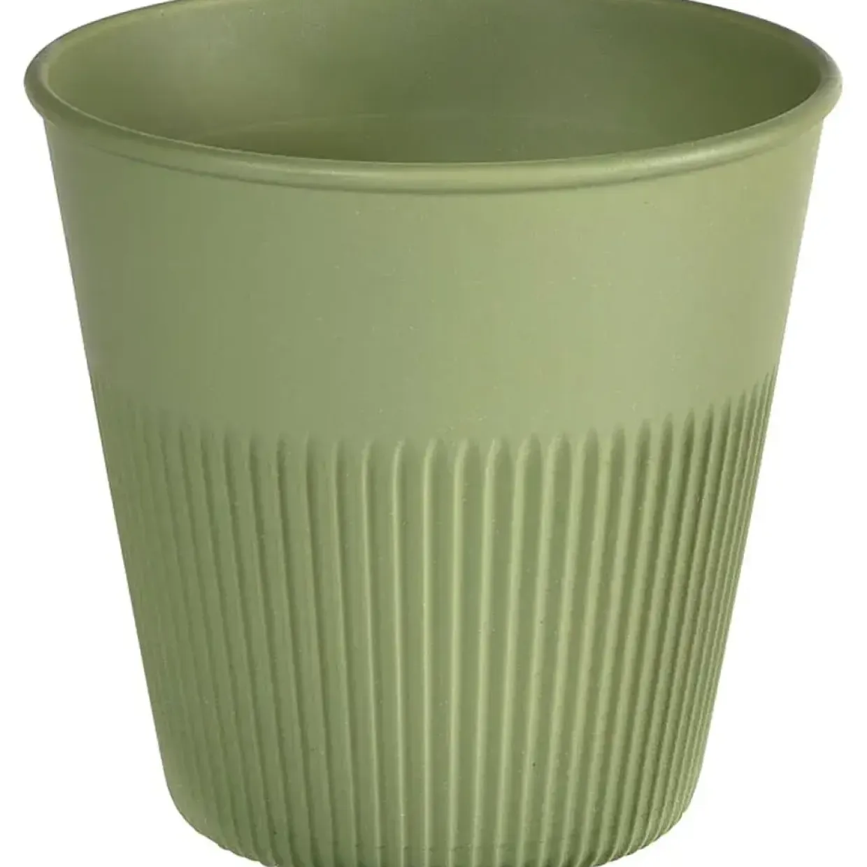 Kaffebæger, Duni Hot Stripes, 8,5cm, Ø8,9cm, 24 cl, grøn, PP - 240 stk