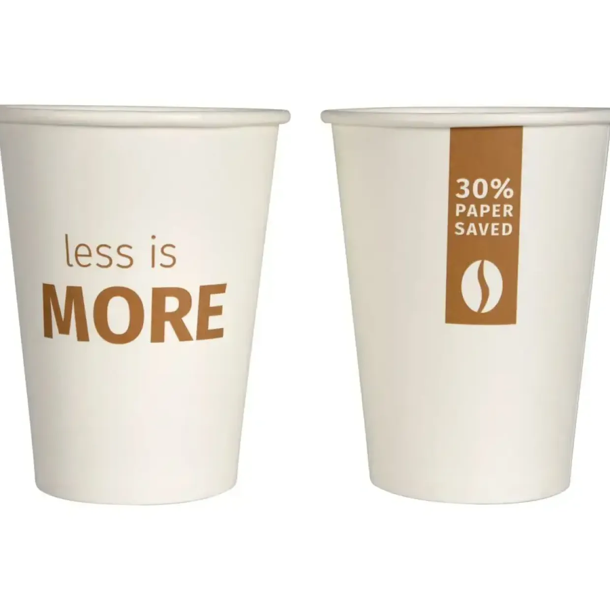 Kaffebæger LessIsMore, 11cm, Ø8,9cm, 36 cl, 38 cl, hvid, pap/PE, 12 oz - 1000 stk