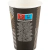Kaffebæger Lines, ABENA Gastro, 9,2cm, Ø7cm, 20 cl, 22 cl, brun, pap/PE, 7,5 oz - 2500 stk