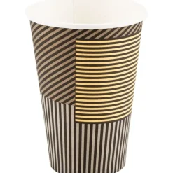 Kaffebæger Lines, ABENA Gastro, 9,2cm, Ø7cm, 20 cl, 22 cl, brun, pap/PE, 7,5 oz - 2500 stk
