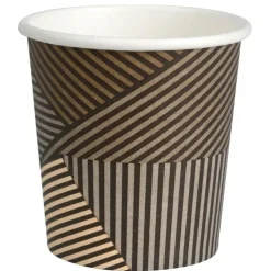 Kaffebæger Lines, ABENA Gastro, 7,8cm, Ø7,2cm, 18 cl, 21 cl, brun, pap/PE, 7 oz, med hank - 1000 stk