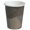 Kaffebæger Lines, ABENA Gastro, 13,6cm, Ø9cm, 480 ml, brun, pap/PE - 1000 stk