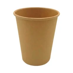 Kaffebæger - 250 ml - Hot Cup - brun - Single Wall - pap - 1000 stk