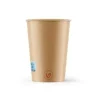 Kaffebæger - Pap/Ac - Ø80xH93mm - 250 ml - Single Wall - Brun - Verive - 20 ps x 50 stk/krt
