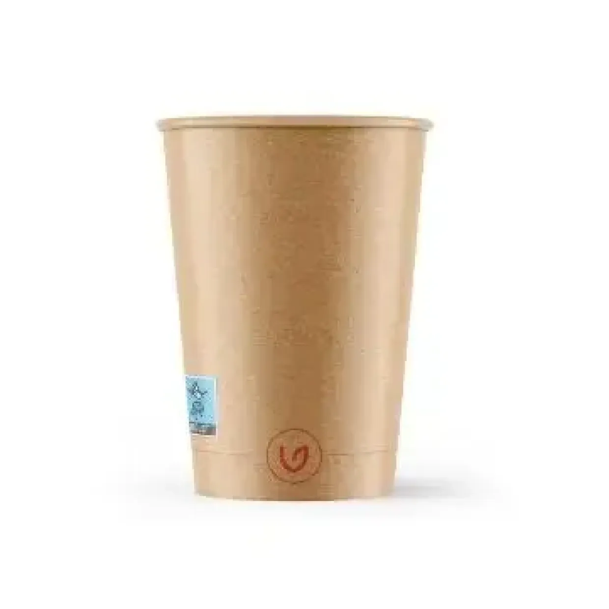 Kaffebæger - Pap/Ac - Ø80xH93mm - 250 ml - Single Wall - Brun - Verive - 20 ps x 50 stk/krt