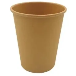 Kaffebæger Pap Ø80xH90mm 25cl 8oz Single Wall Brun - 20 ps x 50 stk/krt