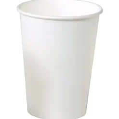 Kaffebæger Pap Ø90xH110mm 30cl 12oz Single Wall Hvid - 20 ps x 50 stk/krt