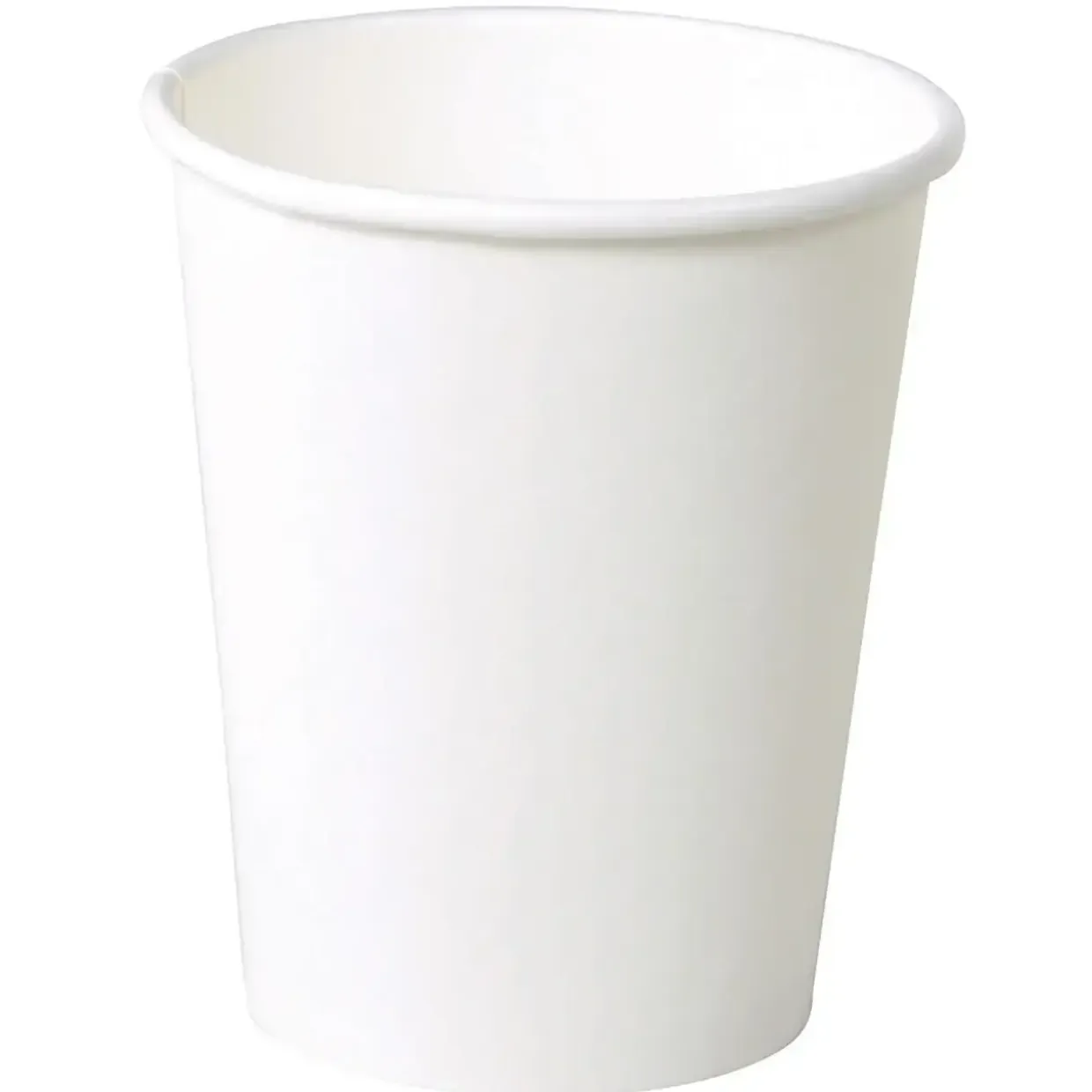 Kaffebæger Pap Ø80xH90mm 25cl 8oz Single Wall Sort - 20 ps x 50 stk/krt