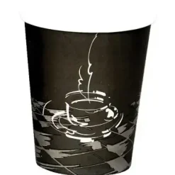 Kaffebæger Pap Ø80xH90mm 25cl 8oz Single Wall Coffeecup - 20 ps x 50 stk/krt