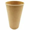 Kaffebæger Pap Ø90x137mm 40cl 16oz Single Wall Brun - 20 ps x 50 stk/krt