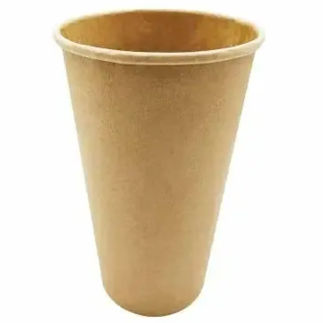 Kaffebæger Pap Ø90x137mm 40cl 16oz Single Wall Brun - 20 ps x 50 stk/krt