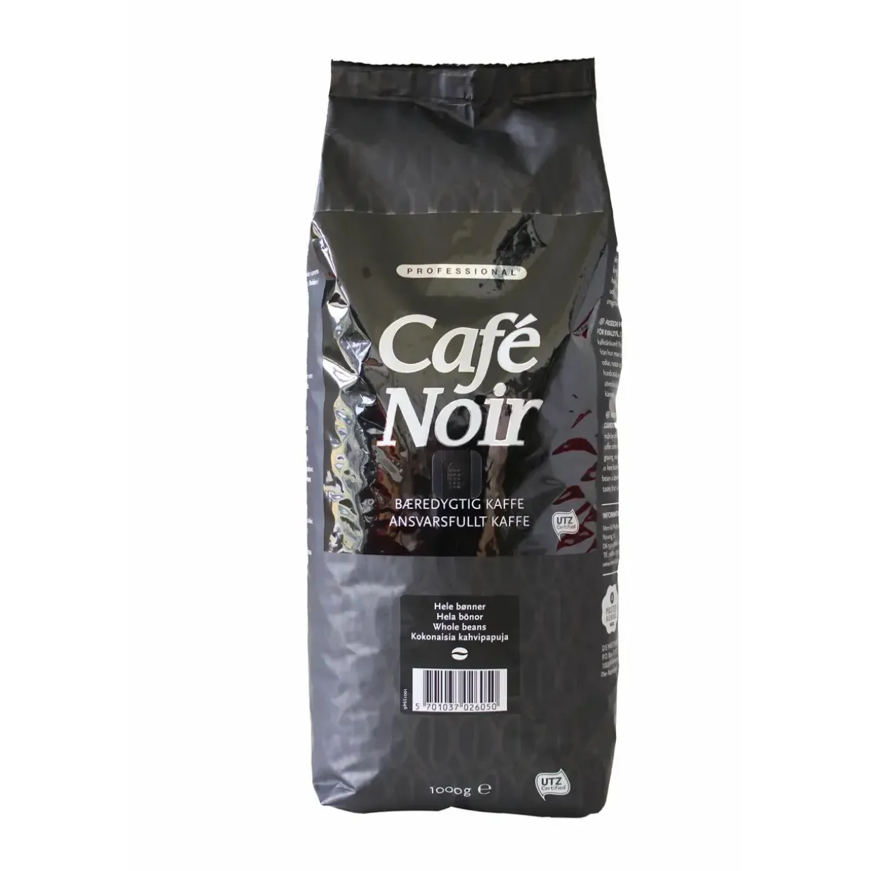 Kaffe Café Noir hele bønner - 1kg - 8 stk