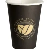 Kaffekopper Beans ABENA Gastro 11cm Ø9cm 36 cl sort pap/PE 12 oz - 1000 stk