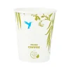 Kaffekopper 8 oz plastfri miljøkop single wall 1000stk pr. kar