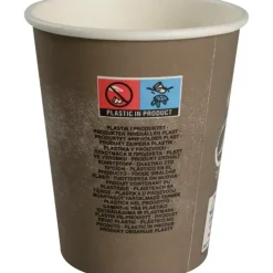Kaffekopper The Swan ABENA Gastro 9,1cm Ø8cm 24 cl grå pap PE 8 oz - 1000 stk