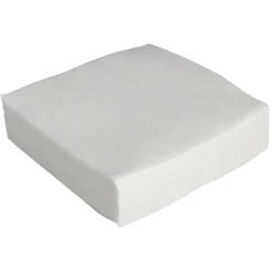 Kaffeserviet, 1-lags, 1/4 fold, 24x24cm, hvid, nyfiber - 9000 stk
