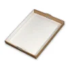 Kagemandsæske hvid stabelbar - 600 x 452 x 113 mm - 40 stk