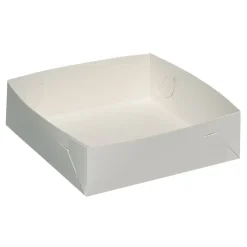 Kageæske, falseæskekarton, nr. 1, 15x15xH4,50cm, 255 g-m2 - 460 my - 500 stk