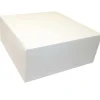 Kageæske fold selv L180xB180xH75mm pap hvid - 250 stk/krt