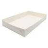 Kageæske fold selv nr 5 høj L380xB230xH70mm pap hvid - 250 stk/krt