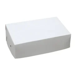 Kageæske fold selv nr 11 høj L245xB160xH70mm pap hvid - 250 stk/krt