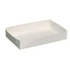 Kageæske fold selv nr 5 L380xB230xH50mm pap hvid - 200 stk/krt