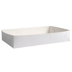 Kageæske hvid falseæskekarton nr. 4 23x38xH7cm 340 g|m2 - 250 stk