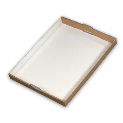 Kageæsker til kagemand hvid stabelbar - 600 x 430 x 46 mm - 40 stk