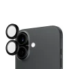 Kameralinsebeskyttelse - PanzerGlass HoopsTM Sort - iPhone 16/16 Plus
