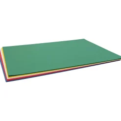 Karton, ark 50x70 cm, 220 g, ass. farver, 100 ark/ 1 pk.