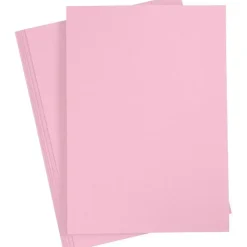 Karton, A4 210x297 mm, 180 g, lys pink, 20ark