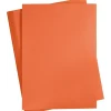 Karton, A2 420x600 mm, 180 g, orange, 100ark