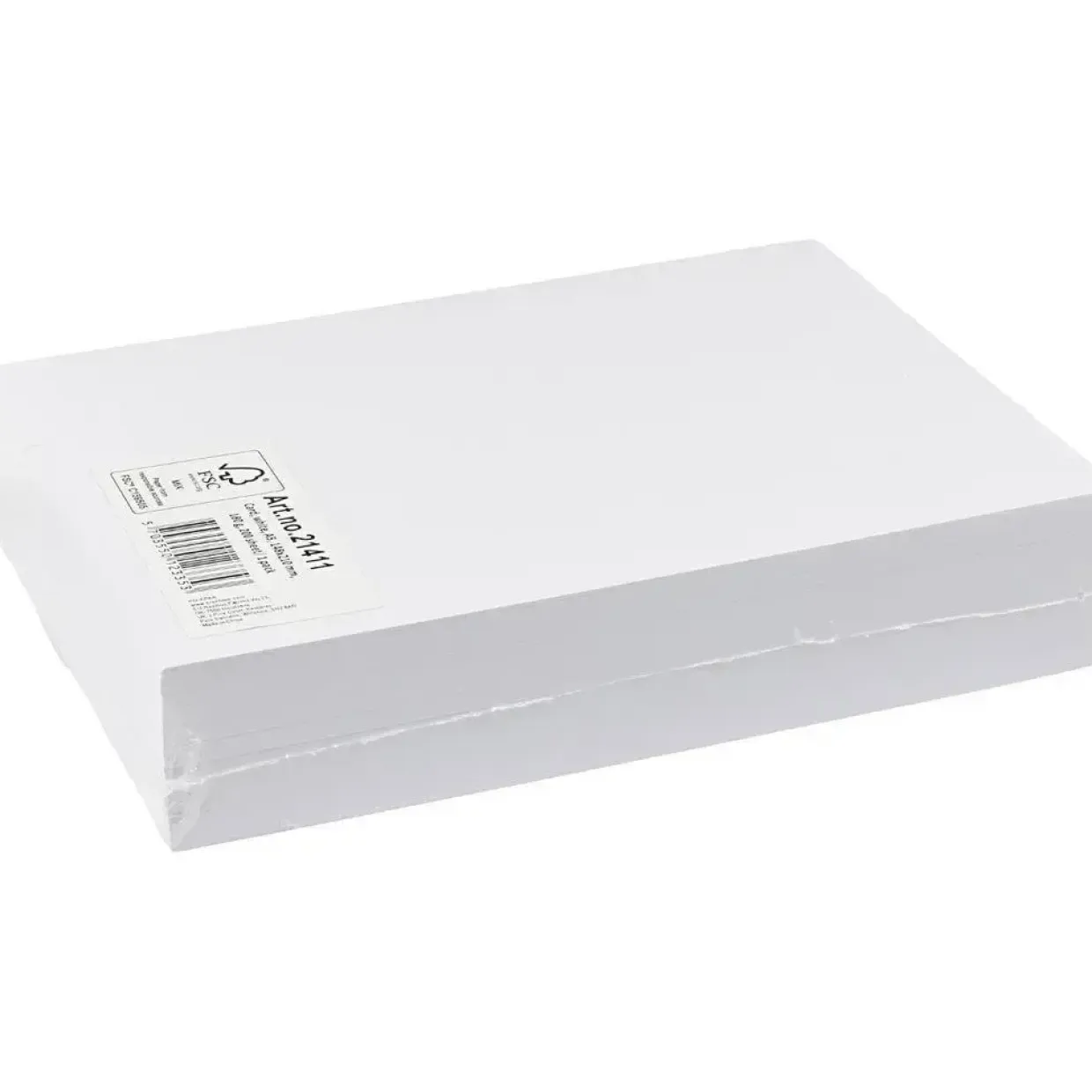 Karton A5 148 x 210 mm snehvid - 200 ark