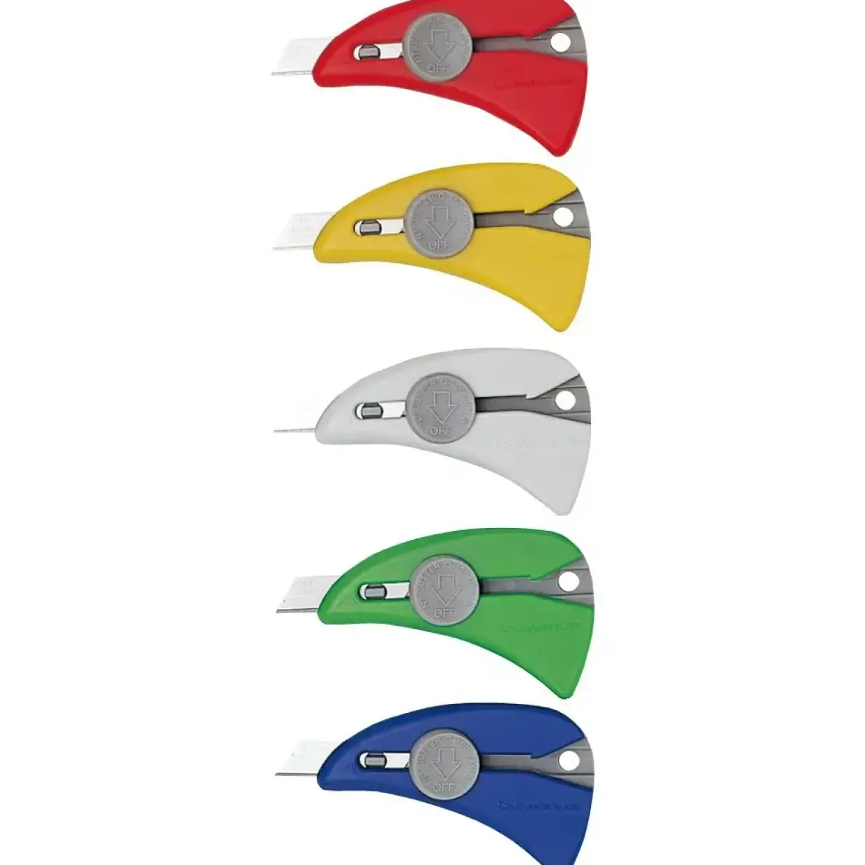 Kartonkniv - Assorterede farver - Med skjult blad - Køb minimum 10 stk.