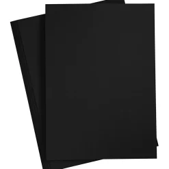 Karton, sort, A4 210x297 mm, 220 g, 10stk.