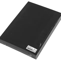 Karton, 14,8x21 cm, sort, 100 ark