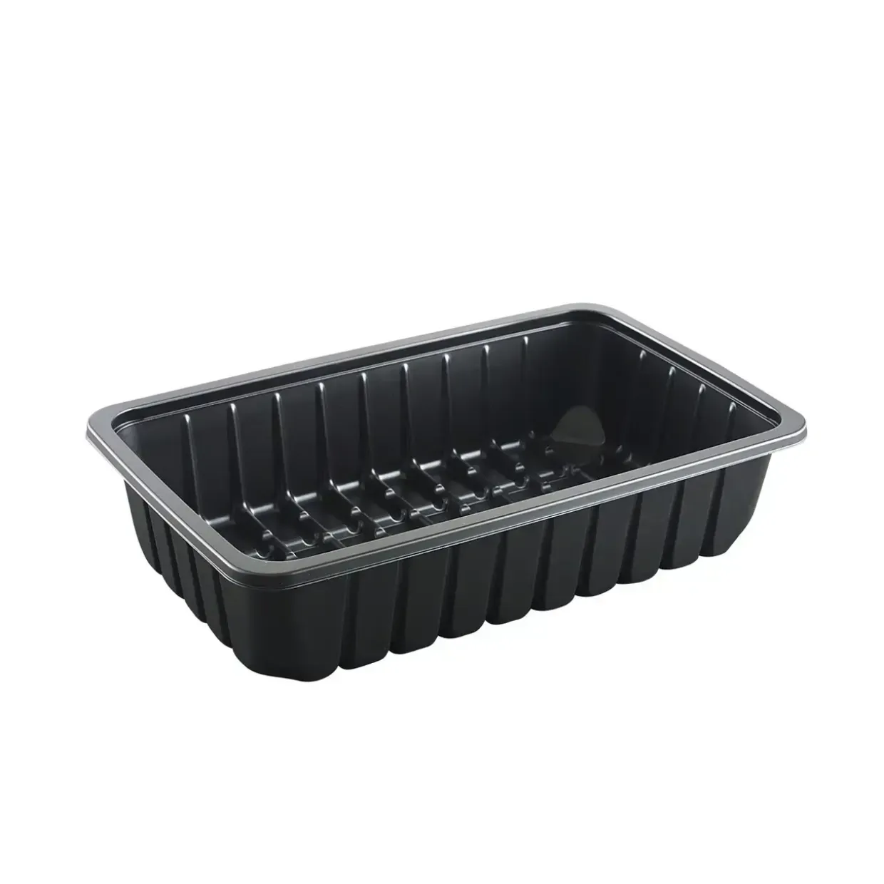Kødbakke K 8160S 262x161x59mm 1800ml sort PP 300stk