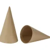 Kegle papmaché Højde 14 cm diameter 7 cm - 10 stk