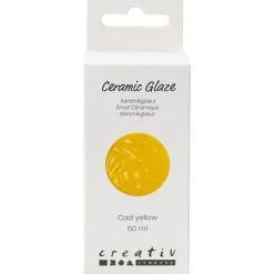 Keramikglasur, 984-1101 °C, dækkende, Cad Yellow, 60 ml/ 1 ds.