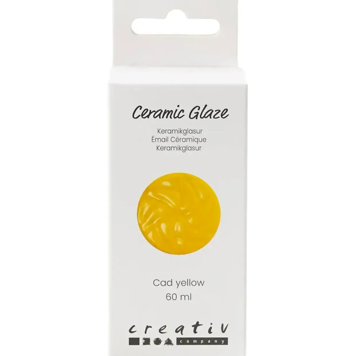 Keramikglasur, 984-1101 °C, dækkende, Cad Yellow, 60 ml/ 1 ds.