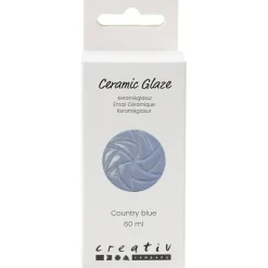 Keramikglasur, 984-1101 °C, dækkende, Country Blue, 60 ml/ 1 ds.