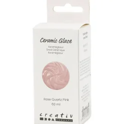 Keramikglasur, 984-1101 °C, dækkende, Rose, 60 ml/ 1 ds.
