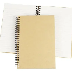Kinabog med spiral A5 15 x 21 cm brun