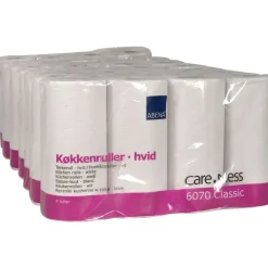 Køkkenrulle, ABENA Care-Ness Classic, 2-lags, 17,85m x 22cm, Ø10,5cm, hvid, blandingsfibre - 28 ruller