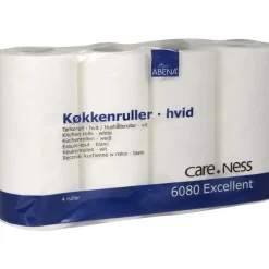 Køkkenrulle ABENA Care-Ness Excellent 2-lags 17,8m x 22,5cm Ø11cm hvid 100% nyfiber - 28 ruller