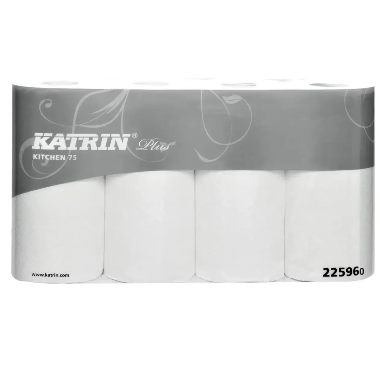 Køkkenrulle, Katrin 225960, hvid, 2-lags