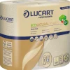 Køkkenrulle, Lucart T3 Natural, 2-lags, 33x22cm, Ø13,2cm, ubleget, genanvendt papir - 30 ruller