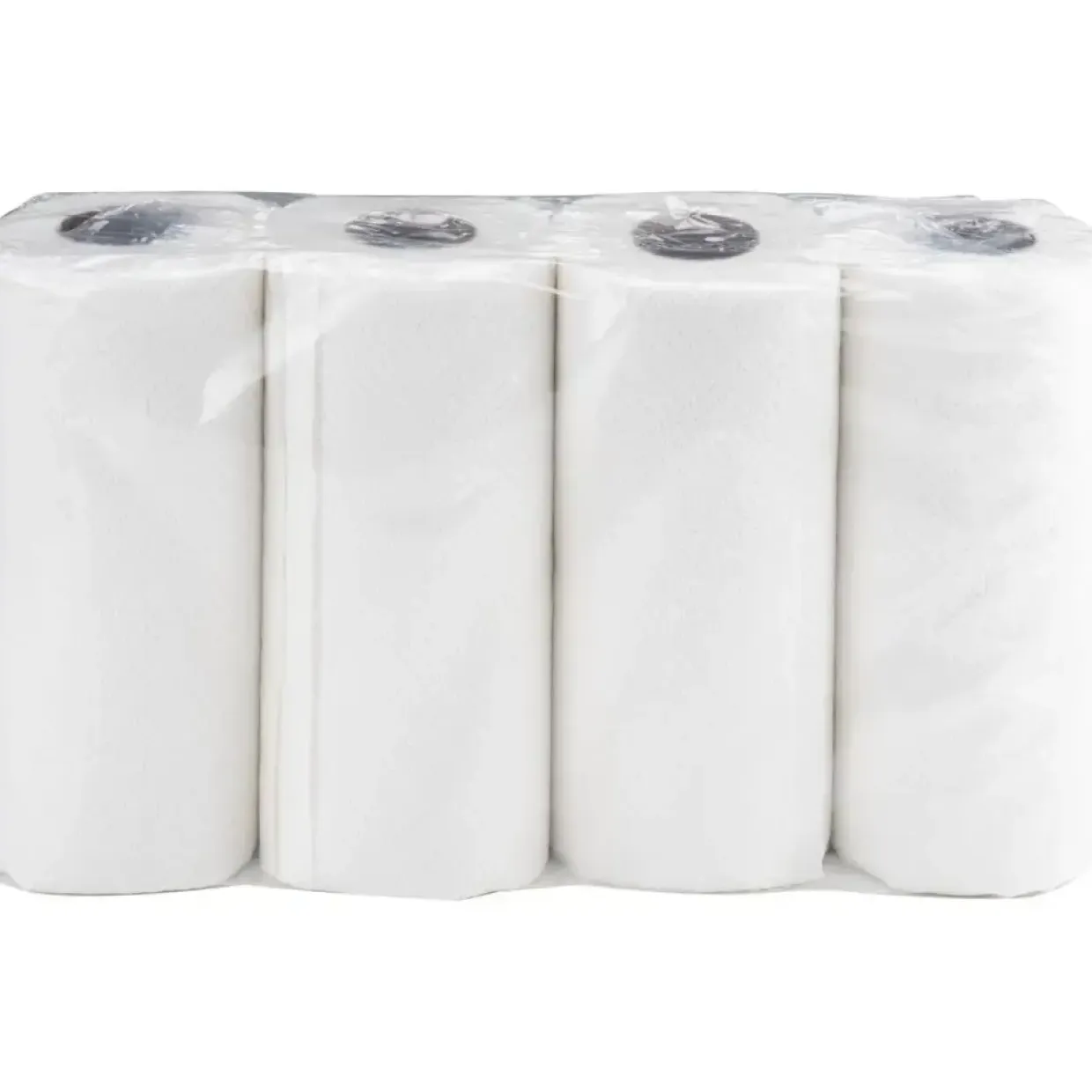 Køkkenrulle, neutral, 2-lags, 14,4m x 20cm, Ø10,8cm, hvid, nyfiber, Halve-ark - 32 ruller