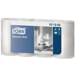Køkkenrulle Tork 101222 Plus 2-lag 16.8m Hvid Ark 14 cmx 20,6 cm - 8 pk x 4 rl/krt