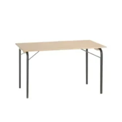 Klapbord - Axel 427 - 1400x700 mm - Birk laminat - Sort stel